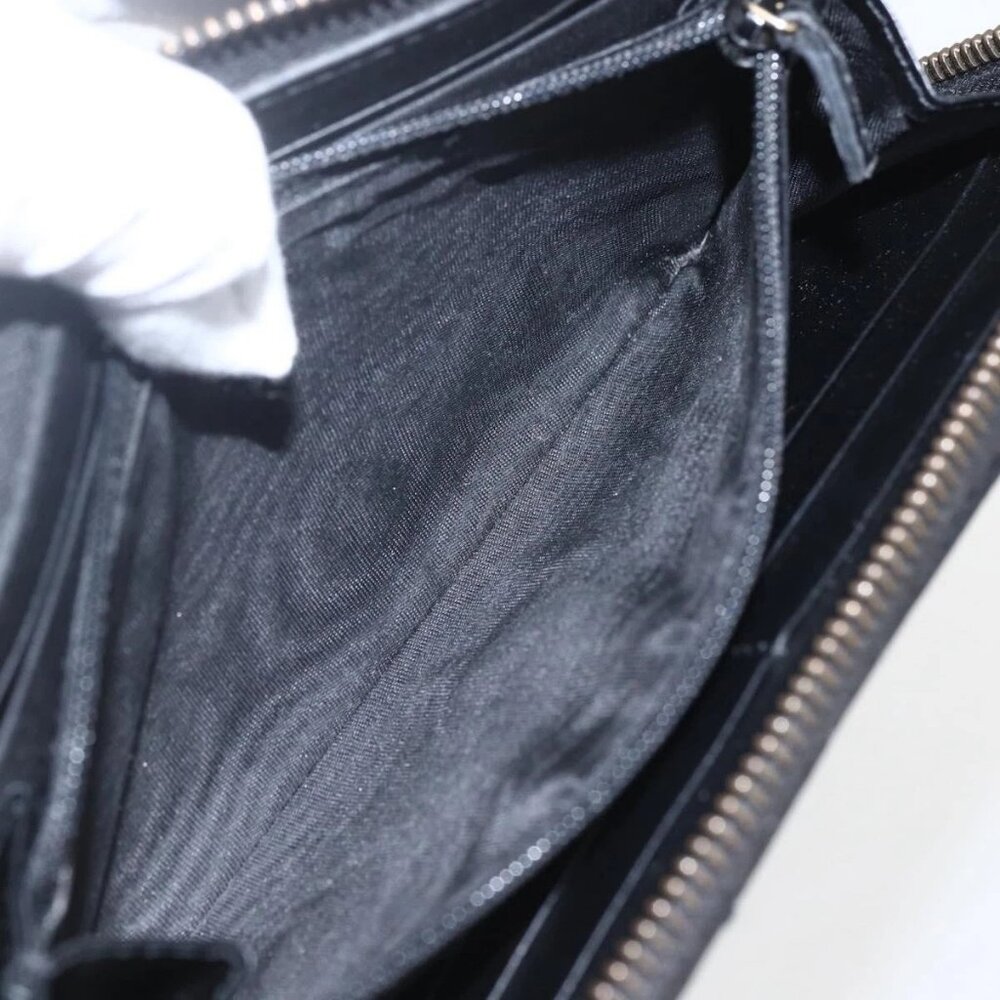 GUCCI GG Marmont Round Long Wallet Leather Black 443123 Auth am10264V - Picture 12 of 16